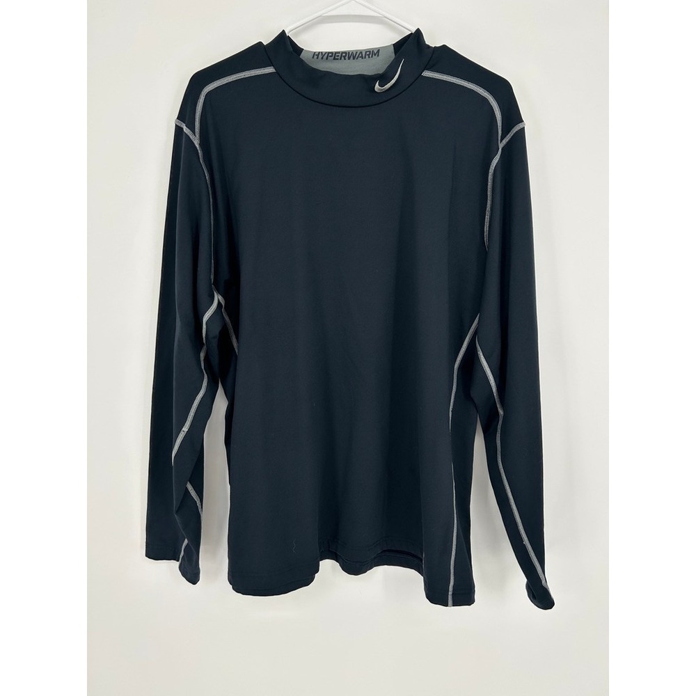 Nike Pro Combat Hyperwarm Dri FIT Long Sleeve Mock Neck XXL Gorpcore Workout